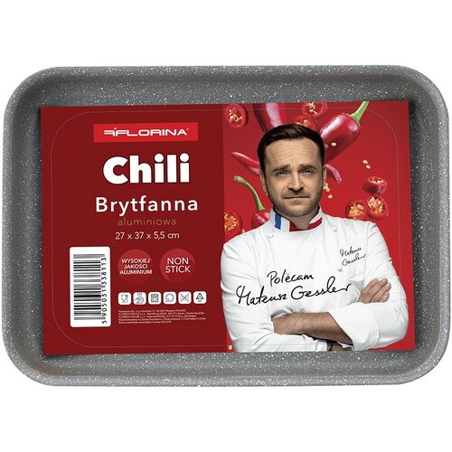 Florina Aluminium-Bräter Chili 27 × 37 × 5,5 cm