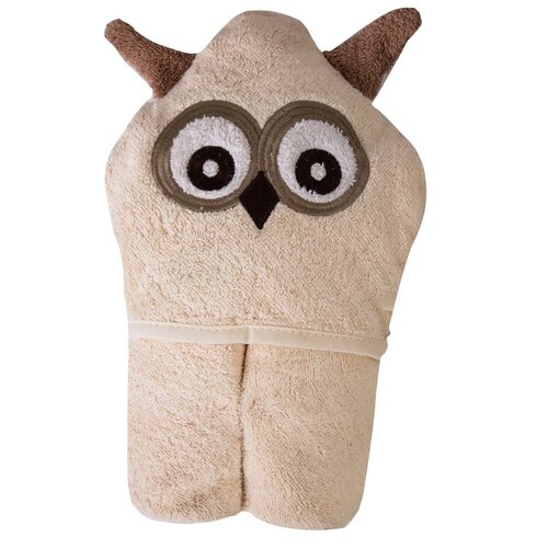 Babymatex Brisa za dojenčke s kapuco Jimmy Sova,80 x 80 cm