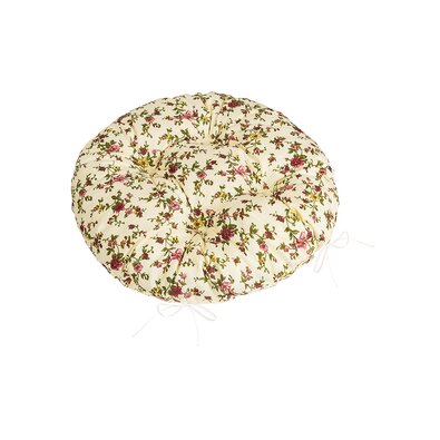 Bellatex Sitzkissen Adéla gesteppt rund Rose, 40 x 40 cm