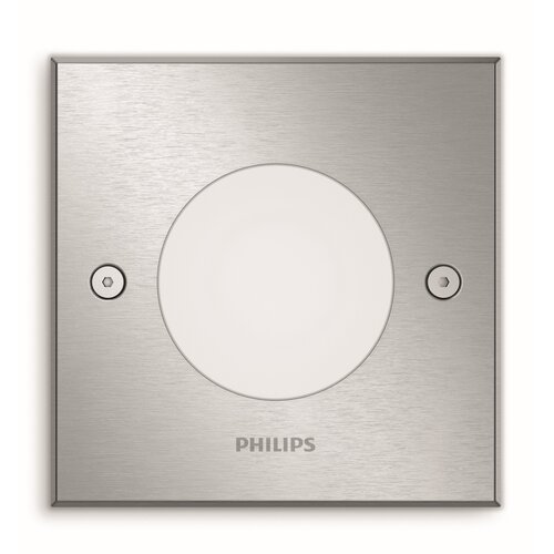 Philips 17356/47/P0 Crust Venkovní bodové pojezdové LED svítidlo 11,5 cm, stříbrná