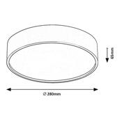 Rabalux 75010 oświetlenie sufitowe LED Larcia, 18 W, srebrny