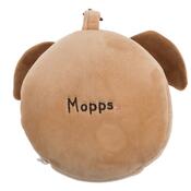 Mopsz utazó plüss párna szemmaszkkal , 14 x 18 x 10 cm