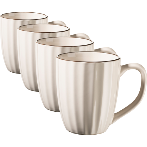 Mäser Set of 4 mugs OSITA – 350 ml, cream