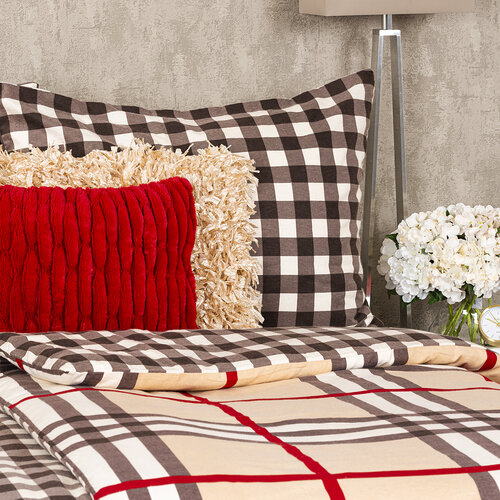Lenjerie de pat din flanelă 4Home Cub, 140 x 200 cm, 70 x 90 cm
