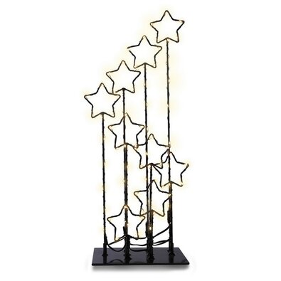 DecoKing Karácsonyi LED dekoráció csillagokkal, 16cm