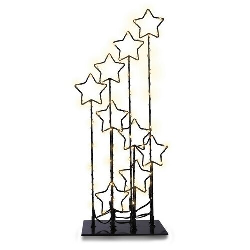 DecoKing Świąteczna dekoracja LED z gwiazdami, 16cm