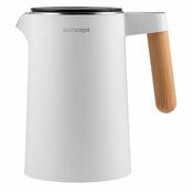 Concept RK3300 rýchlovarná kanvica nerezová Salt & Pepper 1,5 l, biela