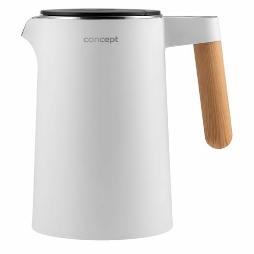 Concept RK3300 Edelstahl-Wasserkocher Salt & Pepper 1,5 l, Weiß