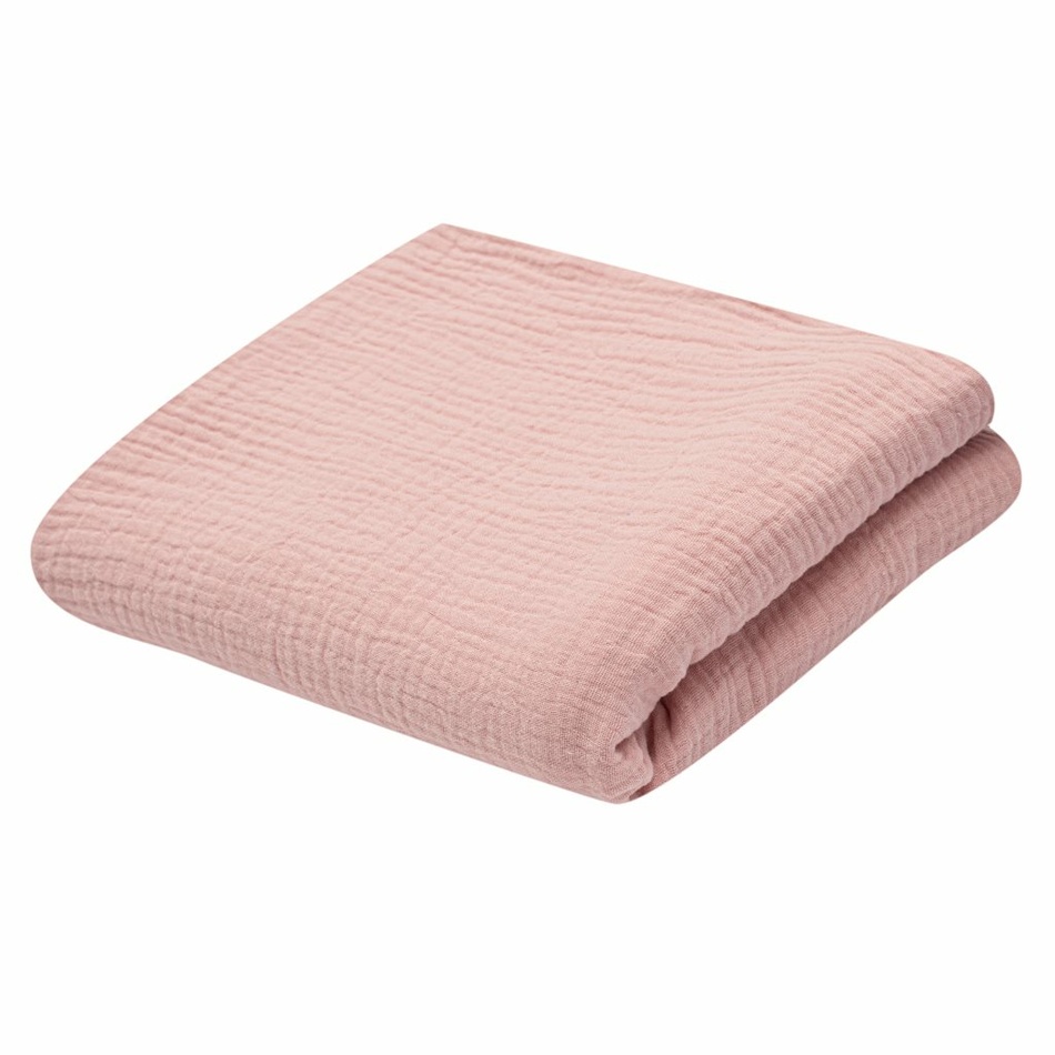 New Baby Dětská mušelínová deka růžová, 70 x 100 cm