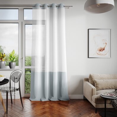 Restilo Irvette Eyelets függöny, ezüst, 140 x 250 cm