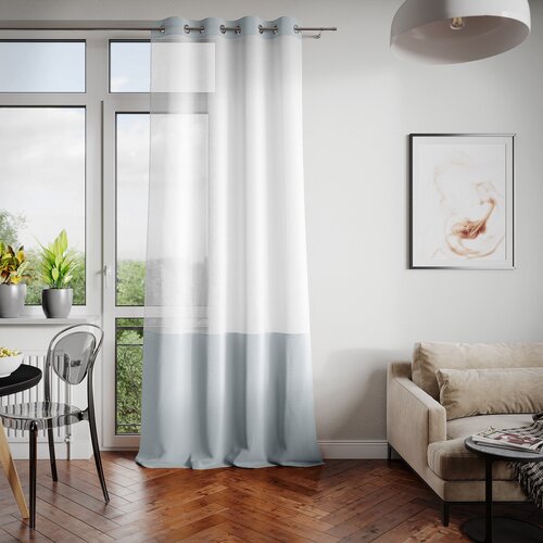 Restilo Irvette Eyelets függöny, ezüst, 140 x 250 cm