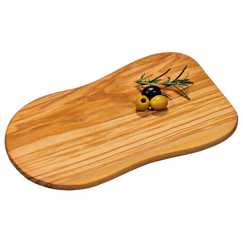 Kesper 2910160 Tăietor și platou pentru servire oliva, 30 x 18 x 1,2 cm