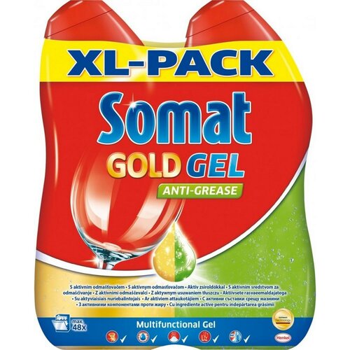 Somat Gold gel AntiGrease 2 x 600 ml