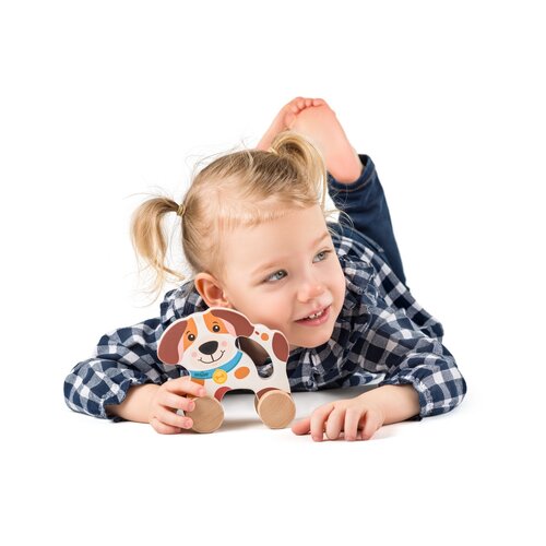 Woody Animal pe roți Câine