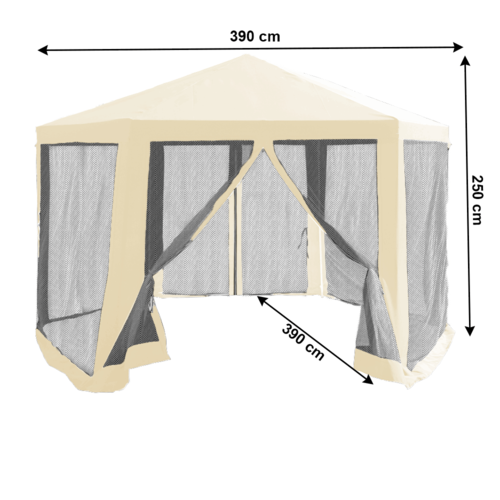 Schnell faltbarer Zeltpavillon Ringe Typ 2, 390 x 390 x 250 cm