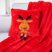Pătură de Crăciun 4Home Happy Reindeer, 150 x 200 cm