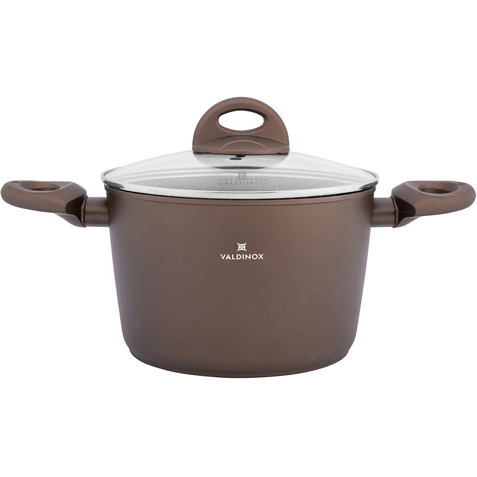 Valdinox Aurum lábas tapadásmentes felülettel és fedővel, 20 cm, 3,2 l termék 2. képe
