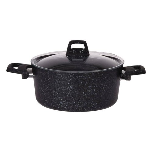 Cratiță din aluminiu cu capac EH Granite 4,4 l , diam. 24 cm