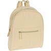 Rucksack mit Lederimitat Croco Beige, 30 x 34 x 10 cm