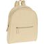 Rucksack mit Lederimitat Croco Beige, 30 x 34 x 10 cm