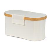 Úložný box G21 30 x 15 x 15 cm, bambusový s vekom, béžový