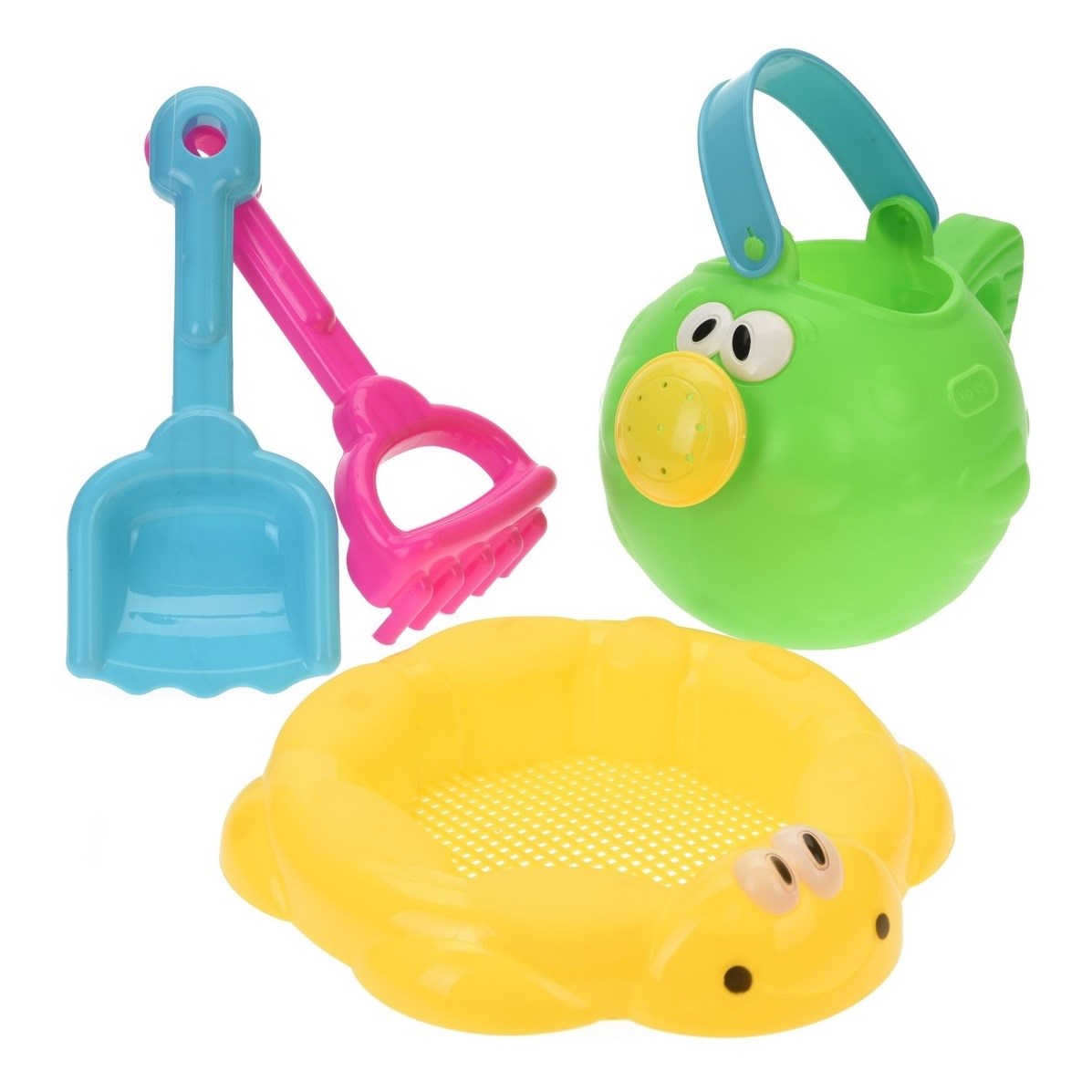 Detský plážový set Beach zelená, 4 ks