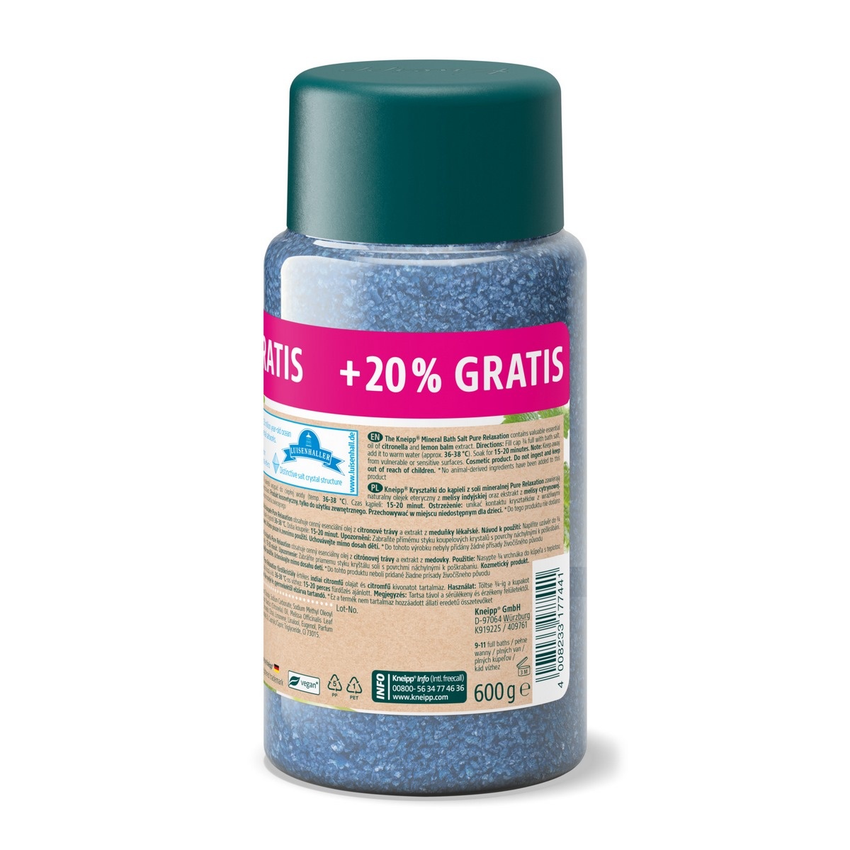 Kneipp fürdősó Tökéletes pihenés, 600 g termék 2. képe
