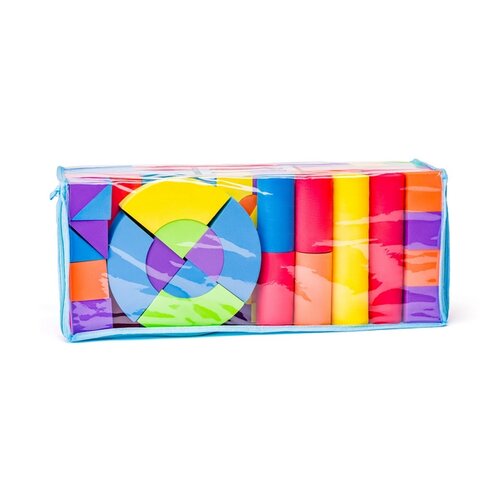 Plastica Duże kostki piankowe w torbie PCV, 52 szt.