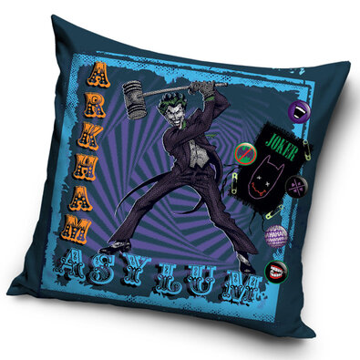 Poszewka na poduszkę Batman Arkham Asylum Joker's Hammer, 45 x 45 cm