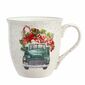 Altom Kubek porcelanowy Christmas car, 630 ml, zielony