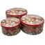 Weihnachtliches 3-teiliges Set von Dosen für  Linzer Gebäck