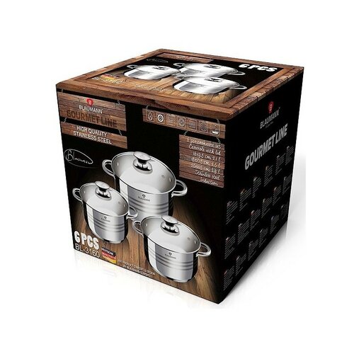 Blaumann 6 részes edénykészlet Gourmet Line