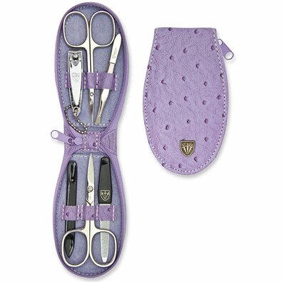 Kellermann 7411 ženski set za manikuro  vzorecnožna koža, lila