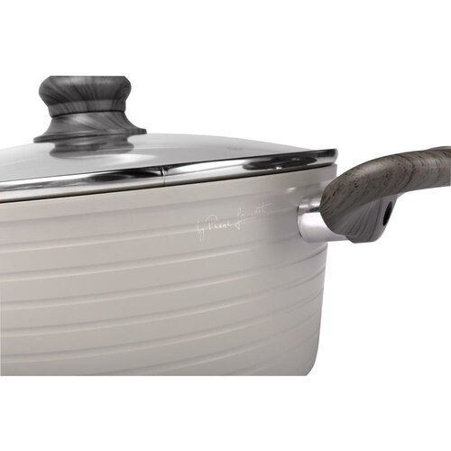 Lamart LT1268 ponev s pokrovom Stripe, premer 24cm