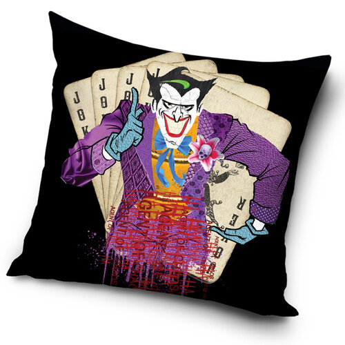 Obliečky na vankúšik Batman Arkham Asylum Joker Agent of Chaos, 45 x 45 cm