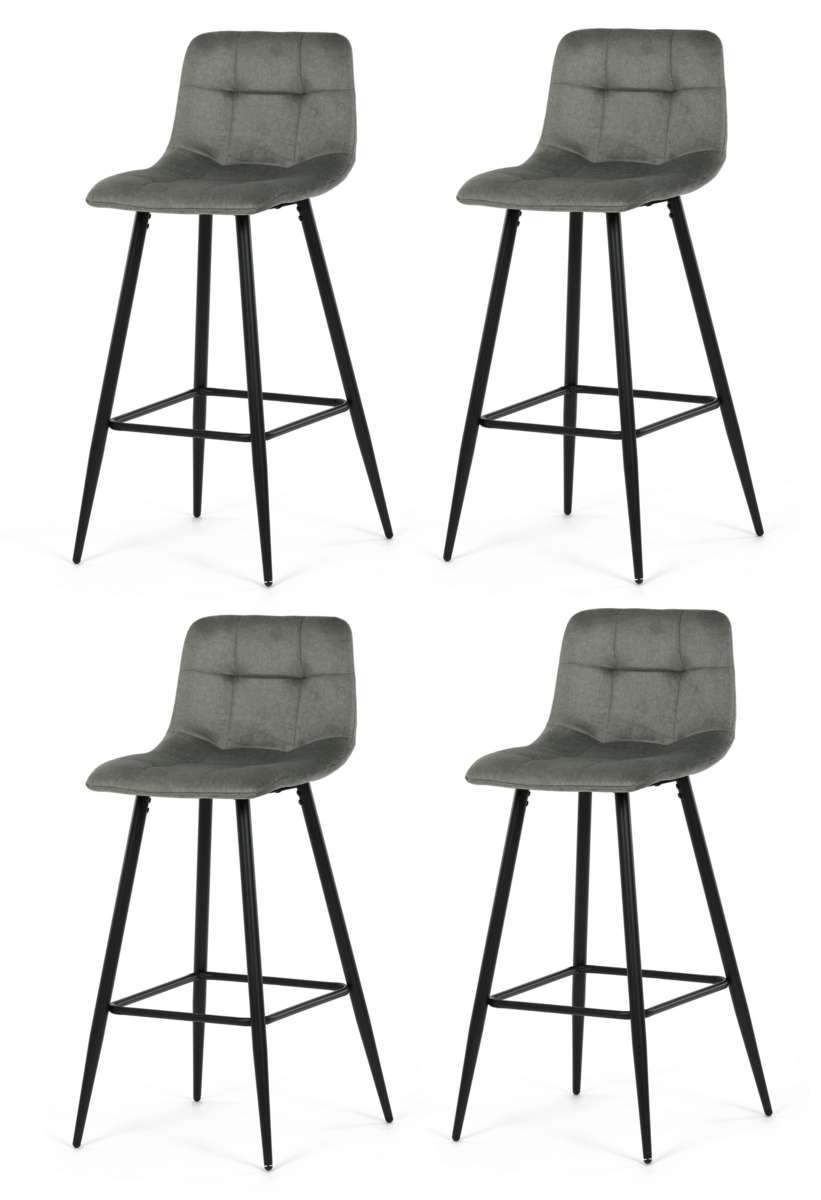 Set de scaune de bar B-X7015 GRN2, 4 buc