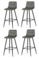 Set de scaune de bar B-X7015 GRN2, 4 buc