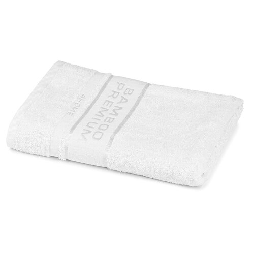 4Home Ręcznik kąpielowy Bamboo Premium biały, 70 x 140 cm