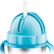 Tescoma BAMBINI Kinder-Thermosflasche mit Strohhalm, rosa