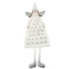 Tekstilni adventni koledar Angel belo-srebrna, 60x 120 cm