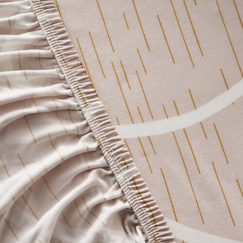 4Home Napínací poťah na kreslo Abstract béžová, 90-140 cm + obliečka na vankúšik zadarmo