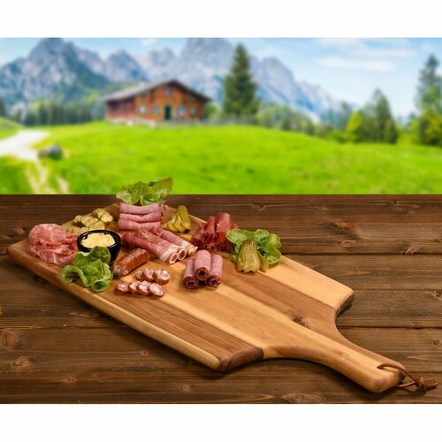 Kesper 28198 Дошка для нарізання та сервірування, 55 x 25 x 1,8 см