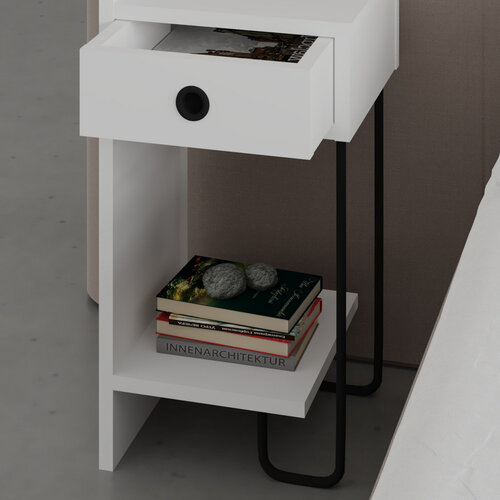 Nachttisch Sirius Left White 2