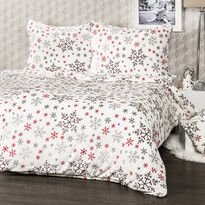 4Home Bettwäsche Mikroflanell Snowflakes,