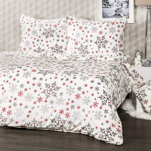 4Home Posteljnina iz mikroflanela Snowflakes, 140 x 200 cm, 70 x 90 cm