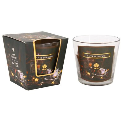 Arome dišeča sveča v steklenem kozarcu AntiTobacco, 120 g