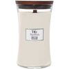WoodWick Świeca zapachowa wazon duży White Teak, 609 g