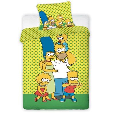 Dětské bavlněné povlečení The Simpsons yellow, 140 x 200 cm, 70 x 90 cm