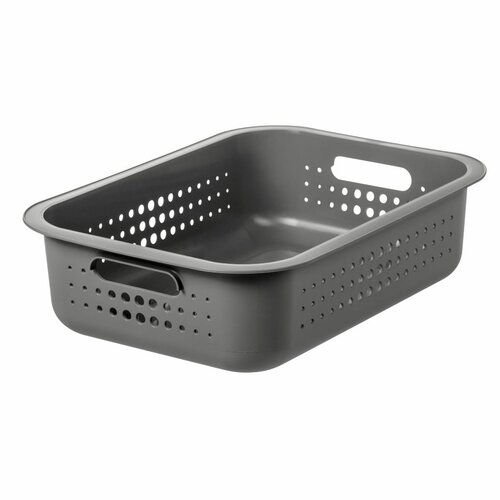 SmartStore Kosz do przechowywania Modern, szary, 37 x 28 x 10 cm