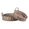 Komplet pletenih pladnjev Nature okroglih, 2 kos,2 velikosti, 45 x 10 x 45 cm